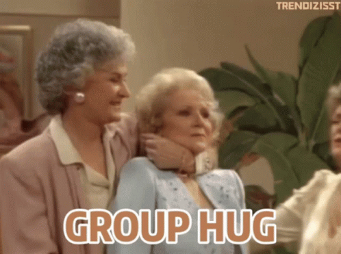 Group Hug Girlfriends GIF