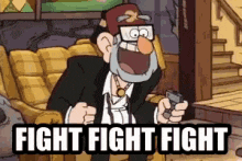 Grunkle Stan Fight GIF