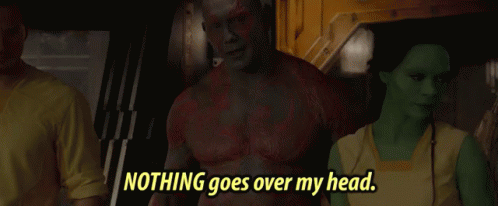Guardians Guardiansofthegalaxy GIF. This 498 x 206 animated GIF is part of our the joke went over your head collection. View the original animation, share…