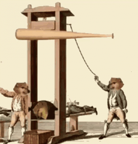 Guillotine Bonk GIF. This 476 x 498 animated GIF is part of our guillotine collection. Created by Padinski01. View the original animation, share it, or…