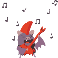 Guitar Musica Sticker