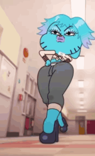 Gumball Labeled A Baddie Gumball GIF. This 303 x 498 animated GIF is part of our baddie collection. Created by Bluemoon_kun. View the original animation…