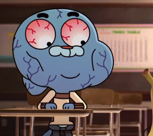 Gumball Laugh GIF. This 498 x 442 animated GIF is part of our holding back laughter collection. Related themes include laugh. Created by promat. View the…