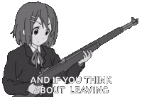 Gun Anime Sticker