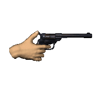 Gun Shoot Sticker