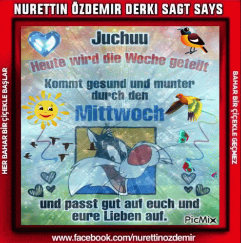 Guten Morgen Happy Mitwoch GIF. This 494 x 498 animated GIF is part of our guten morgen mittwoch collection. Created by NurettinÖzdemir. View the original…