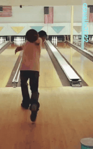 Gutter Ball Bowling GIF