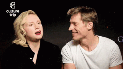 Gwendoline Christie Nikolaj Coster Waldau GIF