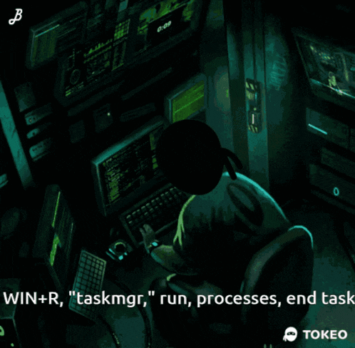 Hacker Task Manager GIF