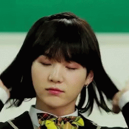 Hair Whip Suga GIF
