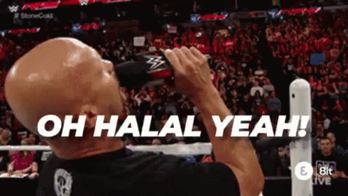 Halal GIF. This 498 x 280 animated GIF is part of our stone cold hell yeah collection. Created by iokioka. View the original animation, share it, or browse…