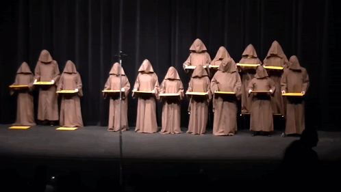 Hallelujah Chorus Silent Monks Sing The Hallelujah Chorus GIF
