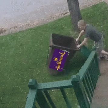Hallmark Trash GIF. This 356 x 356 animated GIF is part of our taking out the trash collection. Created by marec07. View the original animation, share it…