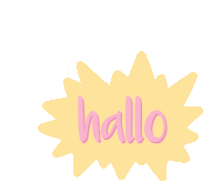 Hallo Hi Sticker