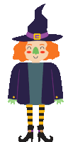 Halloween Funny Costume Sticker