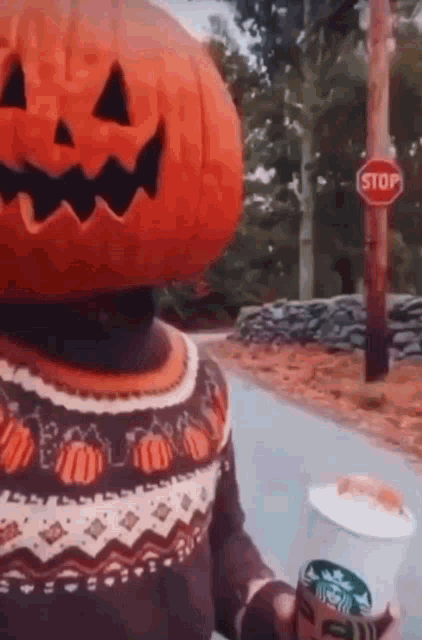 Halloween Psl GIF