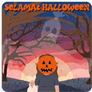 Halloween Selamat Halloween Sticker