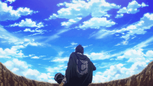 Hange Sitting GIF
