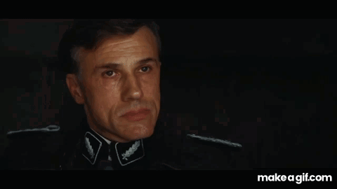 Hans Landa GIF. This 480 x 270 animated GIF is part of our hans landa collection. Created by NeighborTim. View the original animation, share it, or browse…