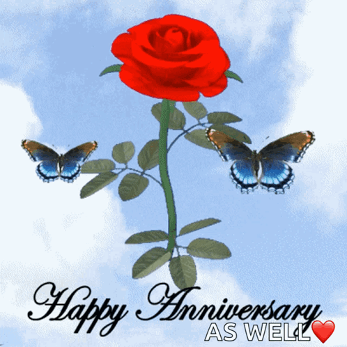 Happy Anniversary Anniversary Rose GIF. This 498 x 498 animated GIF is part of our marriage anniversary wishes collection. Related themes include happy…