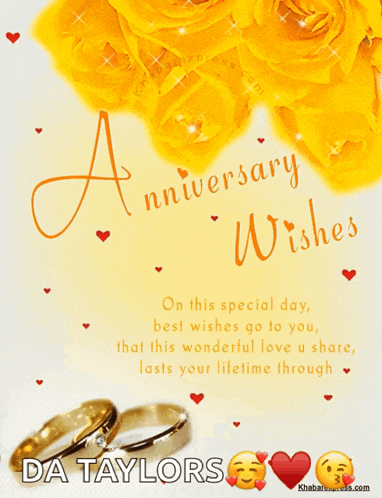 Happy Anniversary Anniversary Wishes GIF