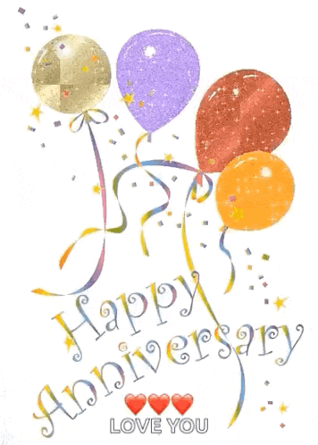 Happy Anniversary Balloon GIF