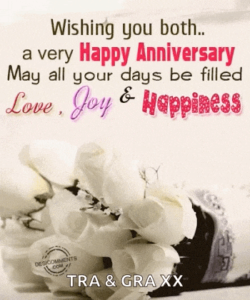 Happy Anniversary Best Wishes GIF