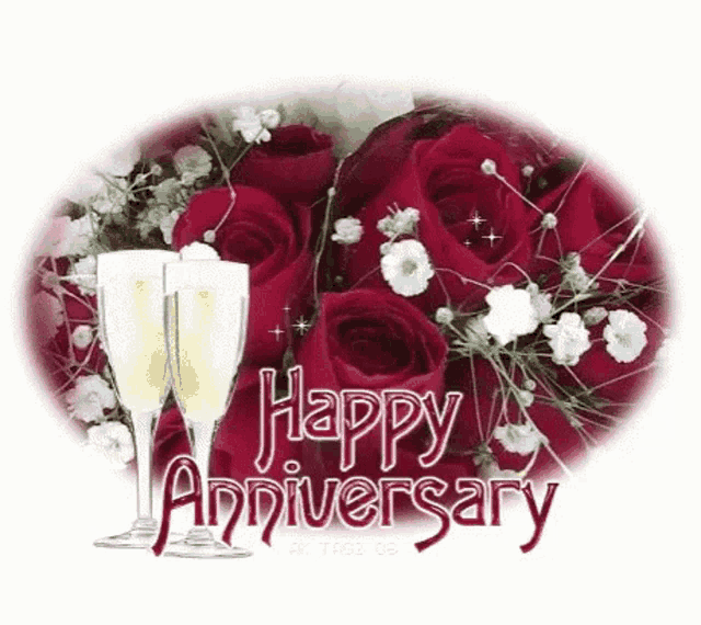 Happy Anniversary Cheers GIF