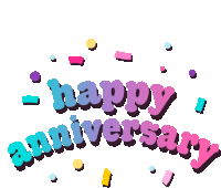 Happy Anniversary Congratulations Sticker