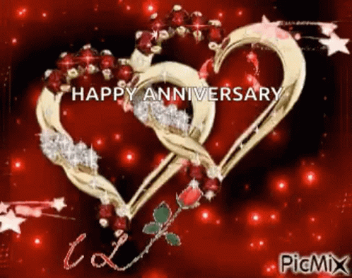 Happy Anniversary Sparkles GIF