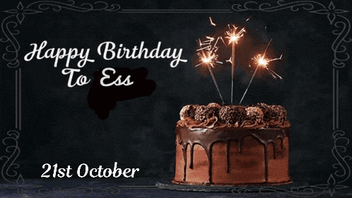 Happy Bday Ess Happy Birthday GIF