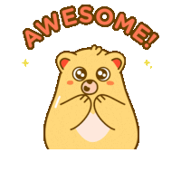 Happy Bear Adorable Bear Sticker
