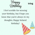 Happy Belated Birthday Meme