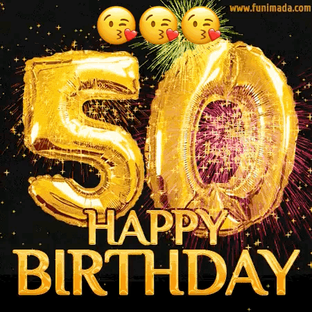 Happy Birthday 50th Birthday GIF