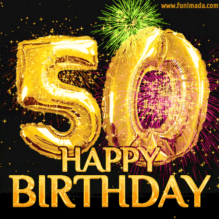 Happy Birthday 50th Birthday GIF