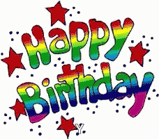 Happy Birthday Animated Text GIF