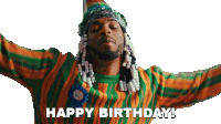 Happy Birthday Armani White Sticker