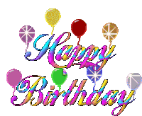 Happy Birthday Balloons Sticker