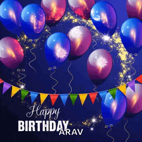 Happy Birthday Balloons GIF