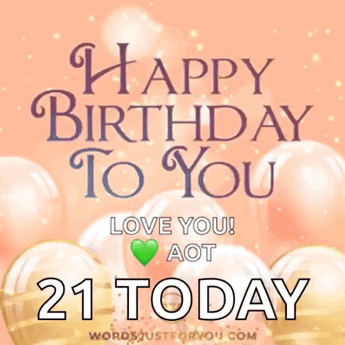 Happy Birthday Balloons GIF