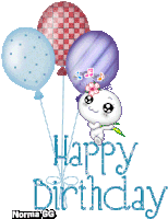 Happy Birthday Balloons Sticker
