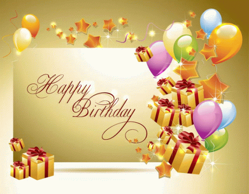 Happy Birthday Balloons GIF