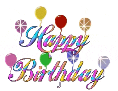Happy Birthday Balloons GIF