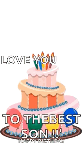 Happy Birthday Birthday Cake GIF. This 282 x 498 animated GIF is part of our happy birthday with balloons collection. Related themes include balloons…