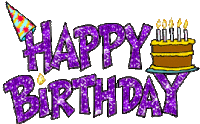 Happy Birthday Birthday Cake Sticker