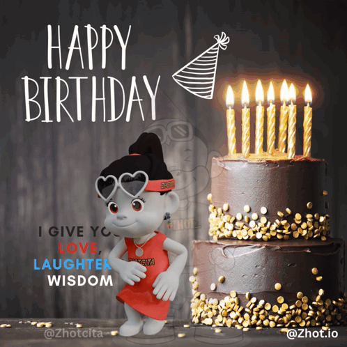 Happy Birthday Birthday Girl GIF
