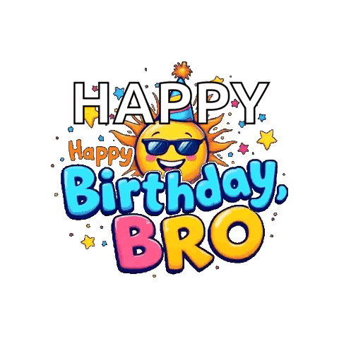 Happy Birthday Bro Happy Birthday Brother GIF. This 480 x 480 animated GIF is part of our happy birthday little brother collection. Related themes include…