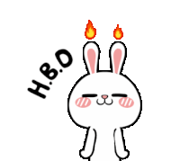 Happy Birthday Bunny Sticker