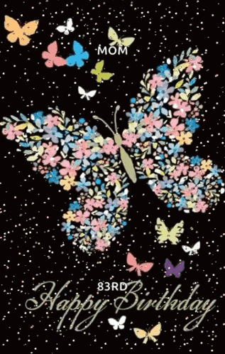 Happy Birthday Butterfly GIF. This 317 x 498 animated GIF is part of our 50 geburtstag frau collection. Related themes include butterfly, happy birthday…
