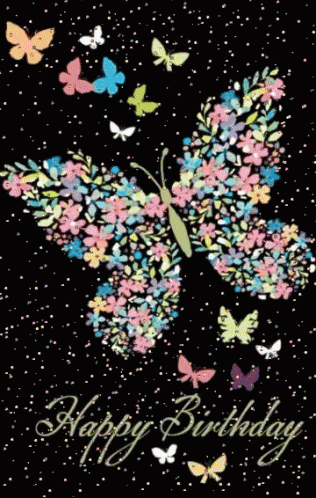Happy Birthday Butterfly GIF
